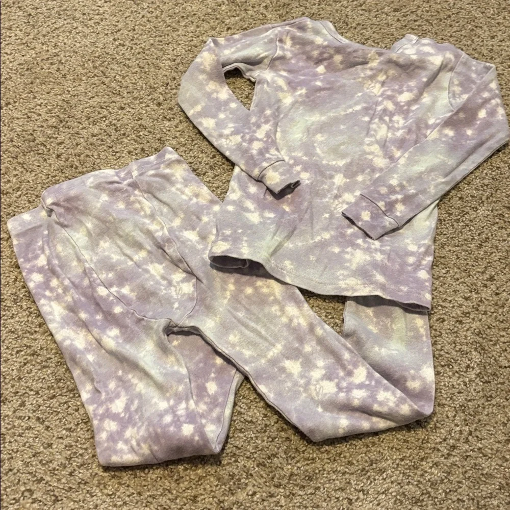 Gap Kids + Disney Frozen Tie Dye 100% Organic Cotton Pajamas Size 5 | Princess